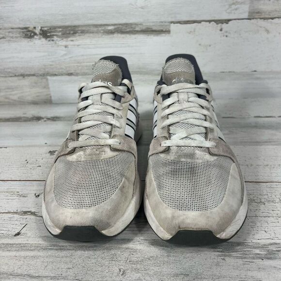 Adidas Womens Lace-Up Athlete Running Shoes White Size 9.5 - Picture 4 of 8